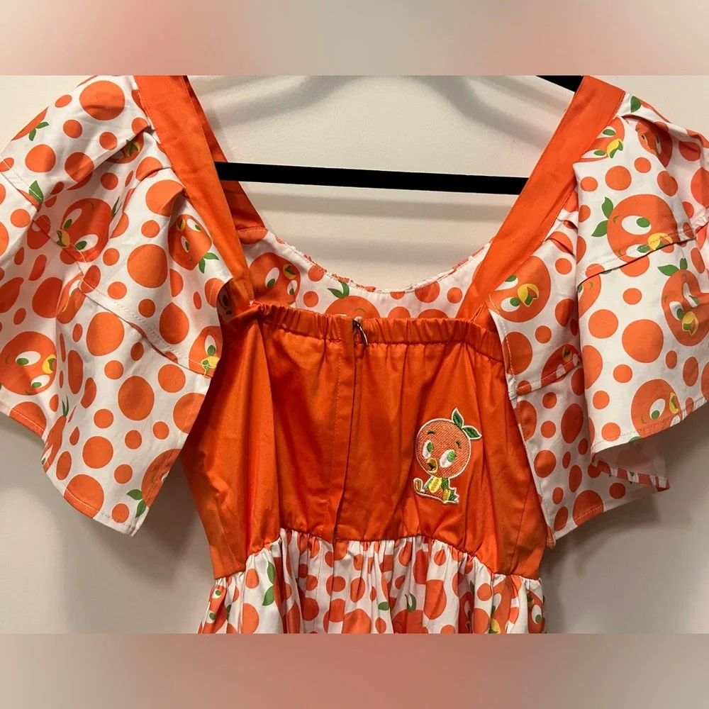 Disney Parks Collectible Little Orange Bird Dress with Custom Bell Sleeves NEW - Picture 5 of 9